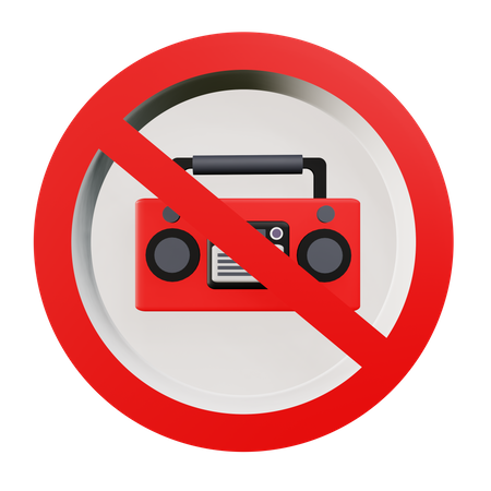 No Radio  3D Icon