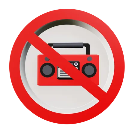 No Radio  3D Icon