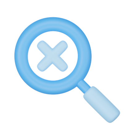 No Search  3D Icon