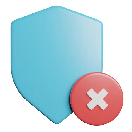 Shield Protection Security 3D Icon