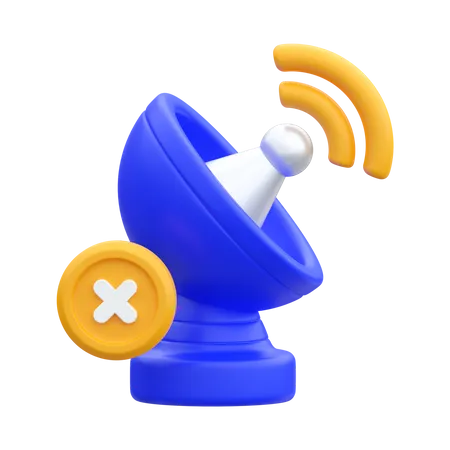 No Signal  3D Icon