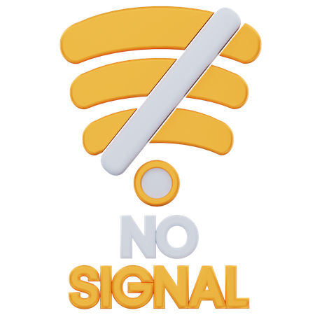 No Signal  3D Icon