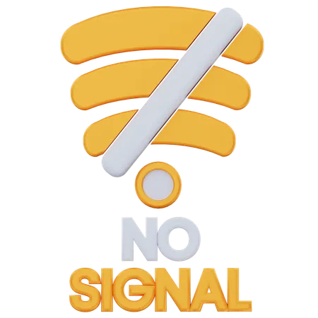 No Signal  3D Icon