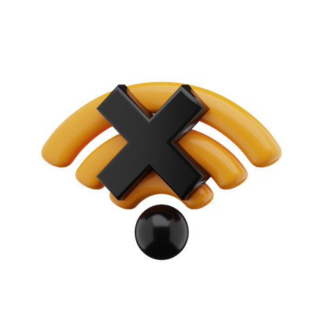 No Signal Wifi  3D Icon