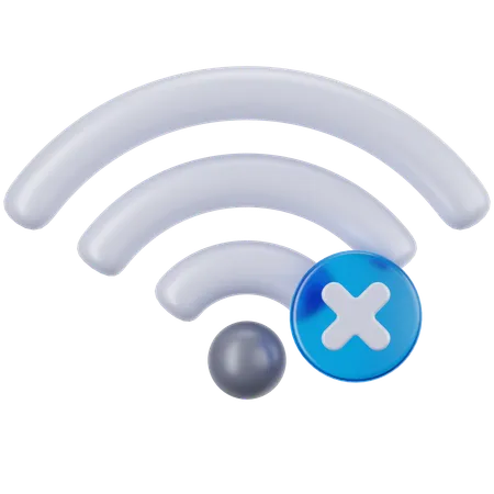 No Signal Wifi  3D Icon