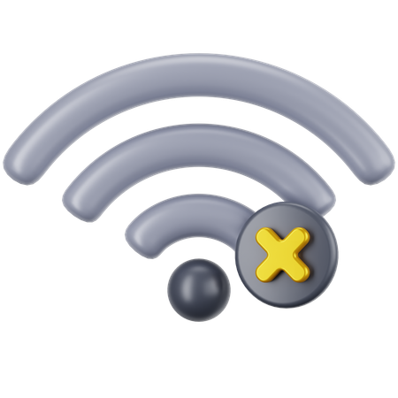 No Signal Wifi  3D Icon