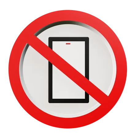 No Smartphone  3D Icon