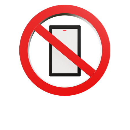 No Smartphone  3D Icon