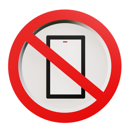 No Smartphone  3D Icon