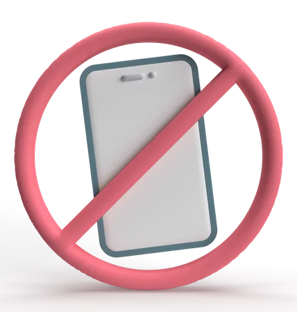 No Smartphone  3D Icon