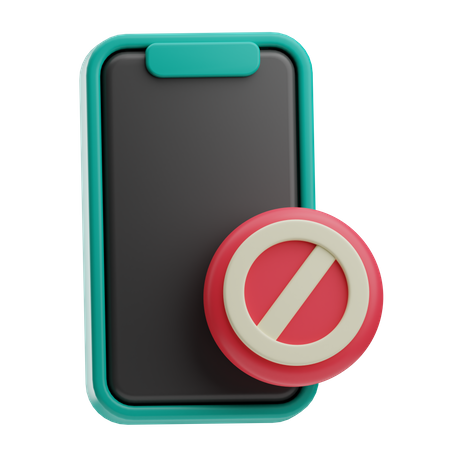 No Smartphone  3D Icon