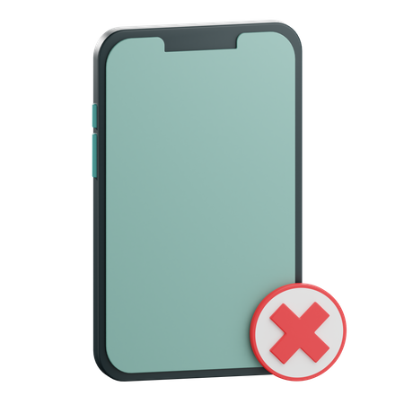 No Smartphone  3D Icon