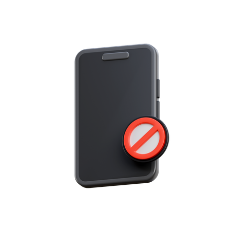 No Smartphone  3D Icon