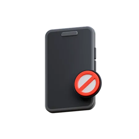 No Smartphone  3D Icon