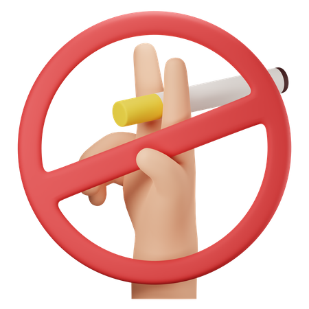 No smoke  3D Icon