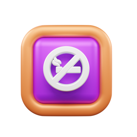 No Smoke  3D Icon