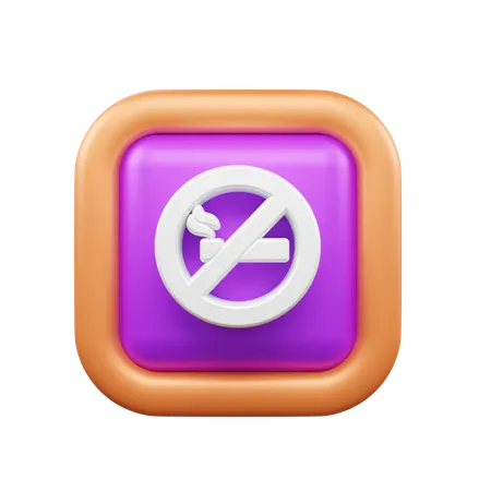 No Smoke  3D Icon