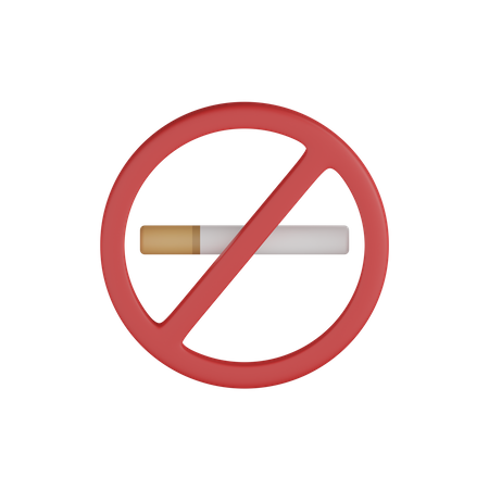 No Smoke  3D Icon