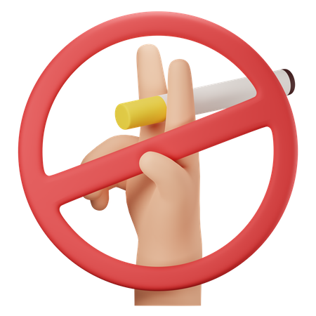 No smoke 3D Icon