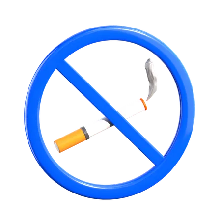 No Smoking 3 D Airport Icon 3D Icon
