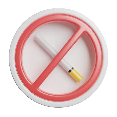 No Smoking Forbidden 3D Icon