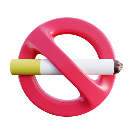 No Smoking Icon 3D Icon