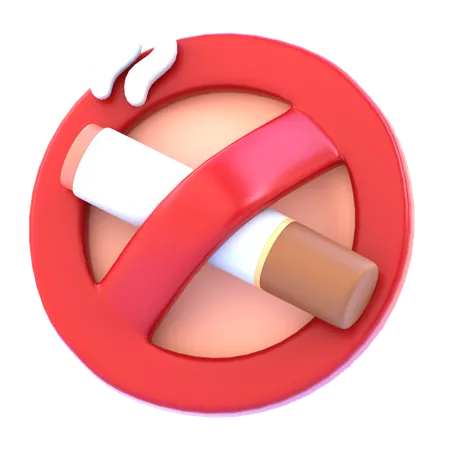 No Smoking  3D Icon
