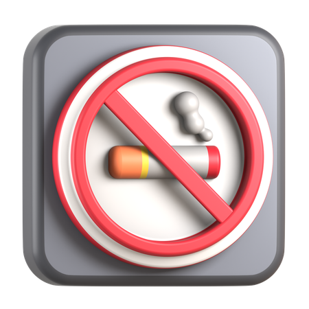 금연  3D Icon