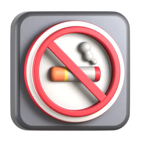 금연  3D Icon