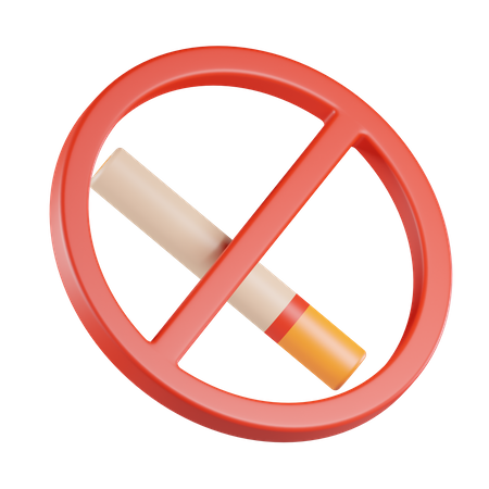 No Smoking  3D Icon