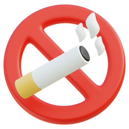 No Smoking  3D Icon