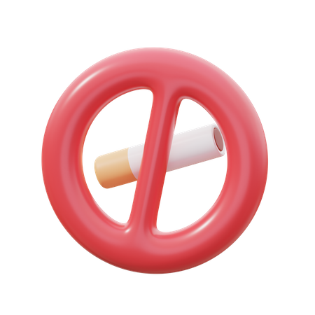 No Smoking  3D Icon