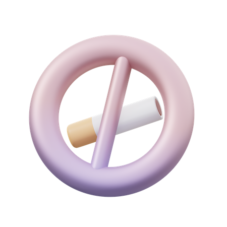 No Smoking  3D Icon