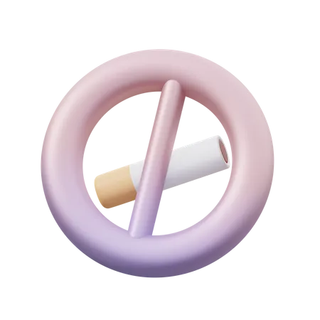 No Smoking  3D Icon