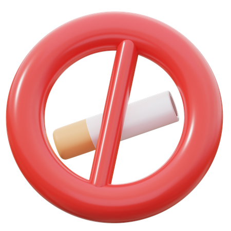 No Smoking  3D Icon