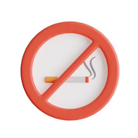 No Smoking  3D Icon