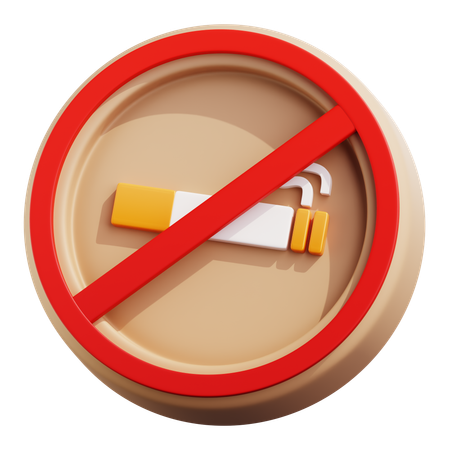 No Smoking  3D Icon