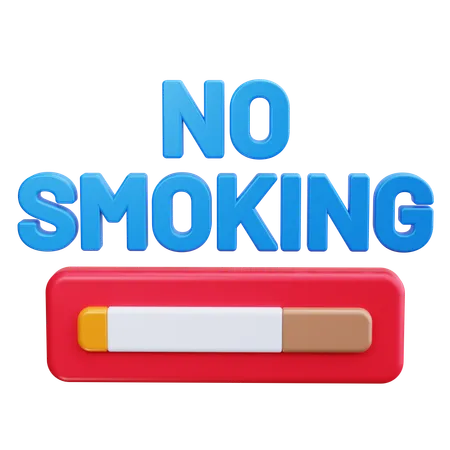 No Smoking  3D Icon