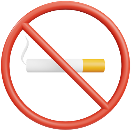 No Smoking  3D Icon