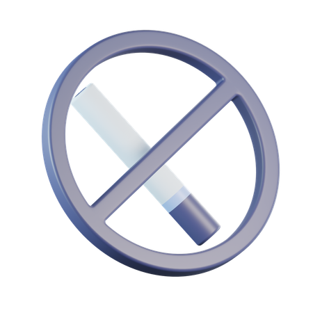 No Smoking  3D Icon