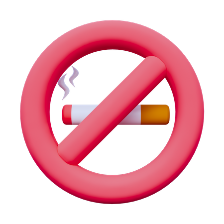 No Smoking  3D Icon