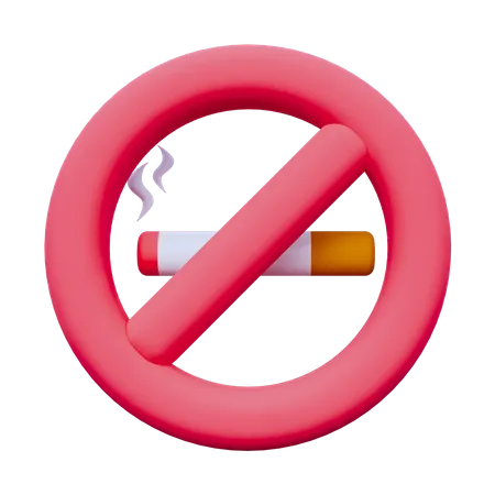 No Smoking  3D Icon