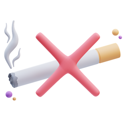 No Smoking  3D Icon