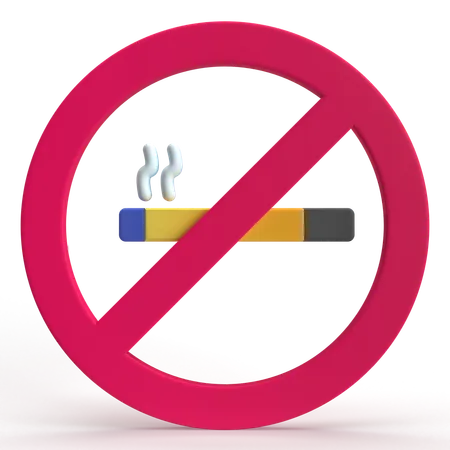 No Smoking  3D Icon