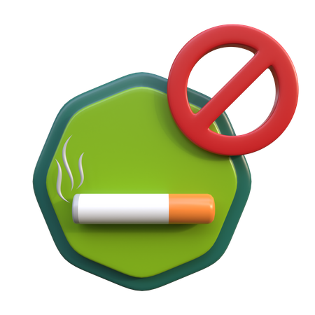 No Smoking  3D Icon