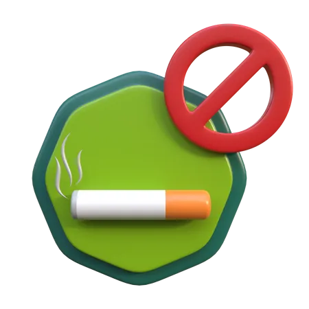 No Smoking  3D Icon