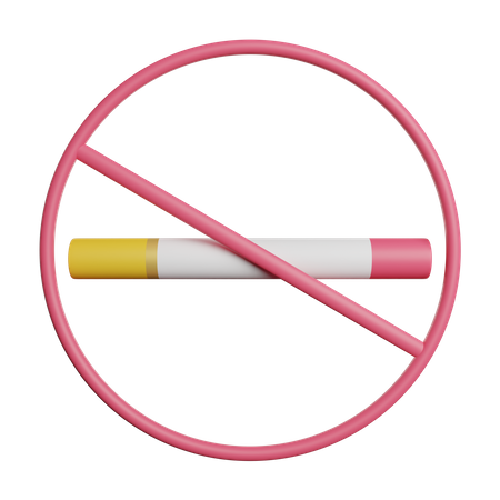 No Smoking  3D Icon