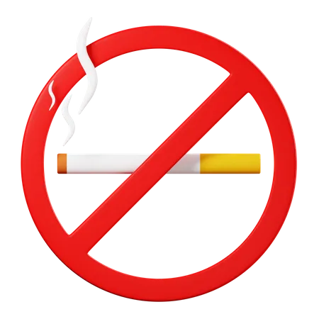 No Smoking  3D Icon