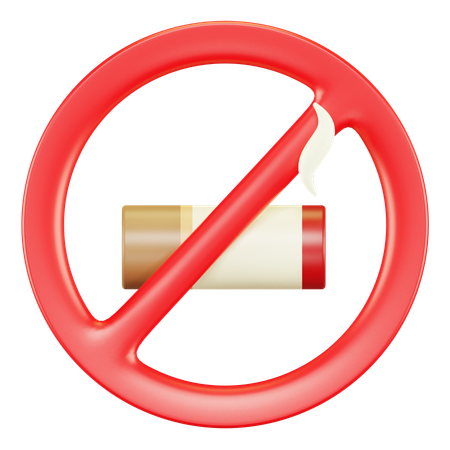 No Smoking  3D Icon