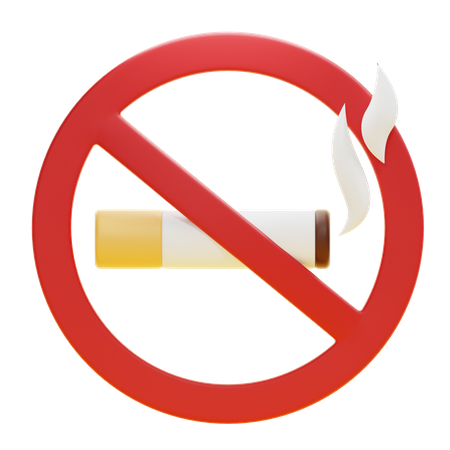 NO SMOKING  3D Icon